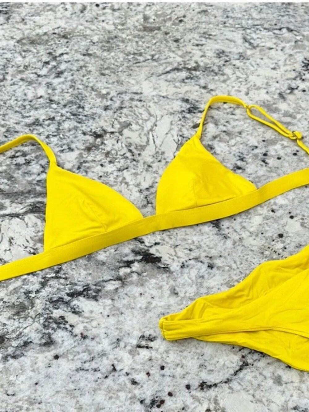 Vitamin A Bright Yellow Bikini Set